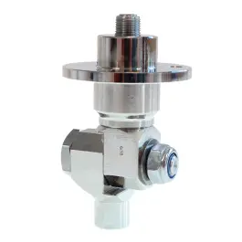 Actieprijs Swivel KDXF met kniegewricht - Flensmontage - 20 Bar - Max 180°C - 1/4" bi x M12x1 bu