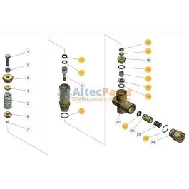 VB140/160 - Reparatieset voor drukregelaar - 11-delig Professioneel