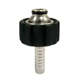 Ambachtelijk Persnippel M22x1,5 bolkop inlcusief wartel - DN08 Slang - RVS