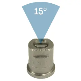Actieprijs Nozzle tip - Vlakstraal 15° - RVS