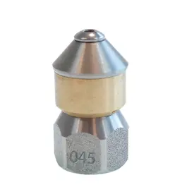 Roterende rioolnozzle zonder voorboring - 3/8" binnendraad - Messing/RVS Hoge Kwaliteit