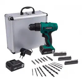 Accuboormachine 12V | Incl. 2 accu's en 46 accessoires - met koffer Nieuw Model