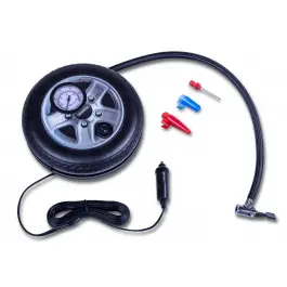 Bestseller Mini compressor 12V | Met manometer - Incl. 3 adapters