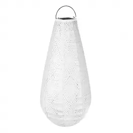 Koopje Luna solar lampion Drop met LED – 400x200mm – Ice | Handgemaakt/weersbestendig