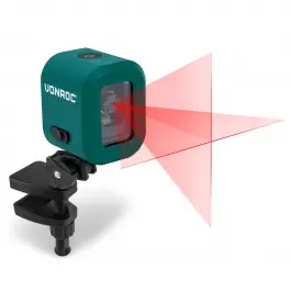 Hoge Kwaliteit Accu kruislijnlaser 4V Rood | Zelfnivellerend - 10 meter bereik
