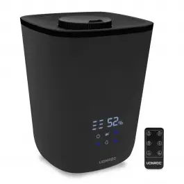 VONROC Luchtbevochtiger 4,5 liter - ultrasoon - UV-sterilisatie - 360° mistuitlaat - geschikt voor aromatische oliën - Incl. afstandsbediening Lage Prijs