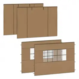 Koopje Zijwanden Set - Voor Premium Partytent PT501XX | Beige