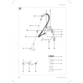 Express Levering Onderdeel - Schoonmaakmiddeltank VC509AC