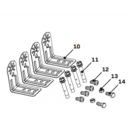 Actieprijs Onderdeel - Ophangbeugel en bouten PH503AC