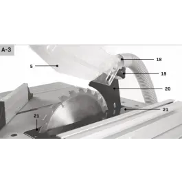 Riving knife - TS501AC / TS502AC Wereldwijde Verzending