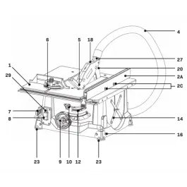 Direct Beschikbaar Mitre guide - TS504AC / TS505AC