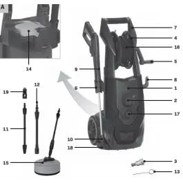 Hose reel complete assembled - PW509AC Korting
