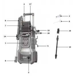 Gun holder, cable holder - PW512AC / PW513AC / PW514AC Gecertificeerd