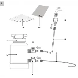 Lid including the flat washer - WS504XX Snelle Levering