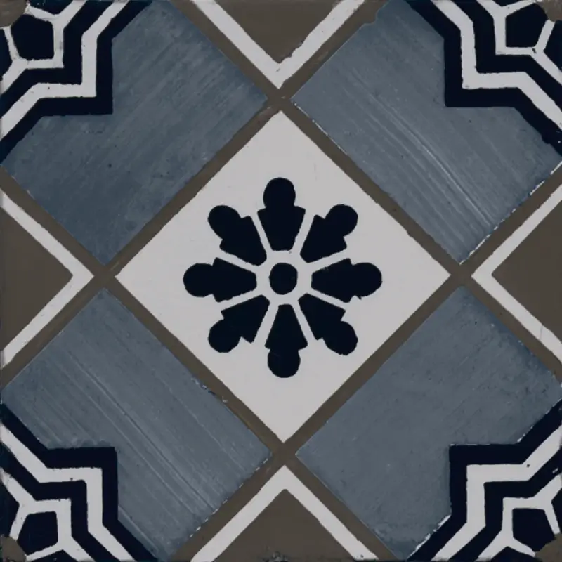 Vloertegel Vintage Marengo - Mix - 22,5x22,5cm - 1,00m² Ambachtelijk