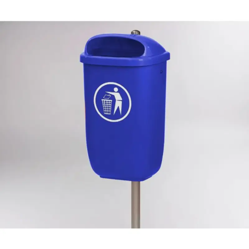 Blauwe Engels City-afvalbak – 50 liter, HDPE kunststof Gratis Retour