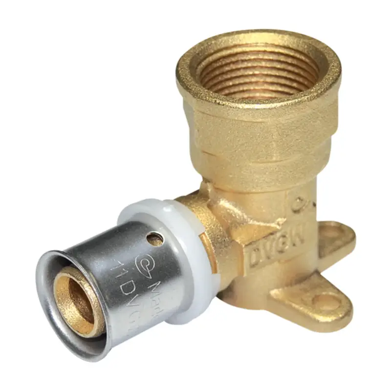 Sanivesk meerlagen Pers muurplaat knie 16mmx1/2"F Trendy