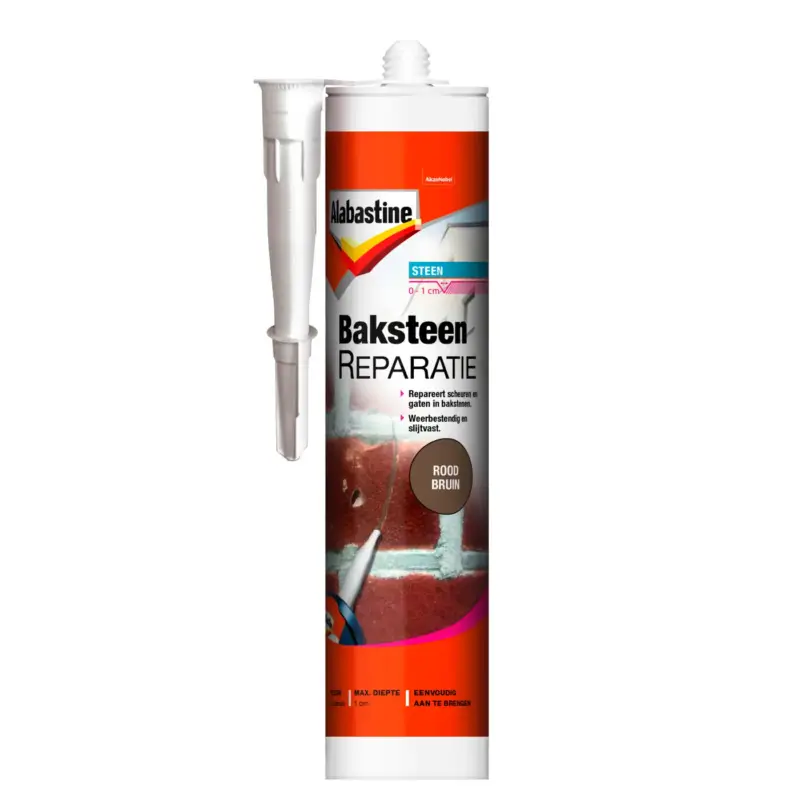 Alabastine baksteenreparatie rood-bruin 310ml Voordeelprijs
