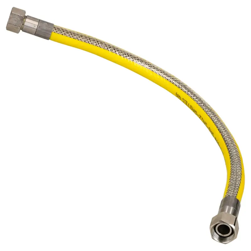 Sanivesk RVS flexibele gasslang wartel M24x75cm Weekendaanbieding