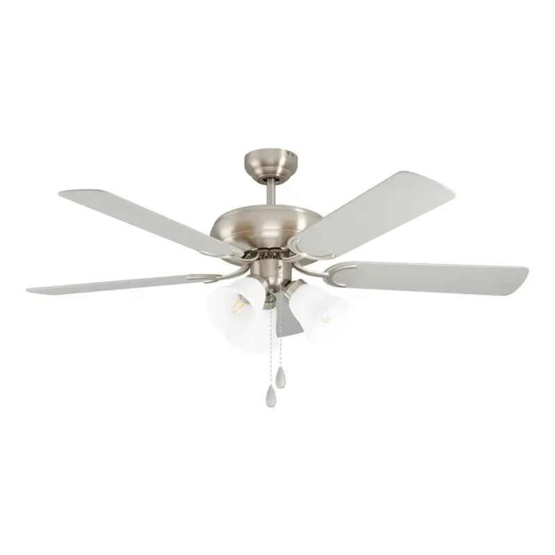 EGLO Plafondventilator Las Palmas E27 - Mat Nikkel - 132cm - 120W - met afstandsbediening Plaats Bestelling