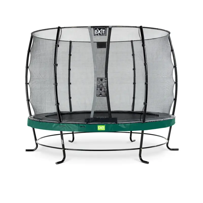 Ambachtelijk Exit Elegant Trampoline Ø305cm – Met Veiligheidsnet – Rond – Voor Kinderen – Groen