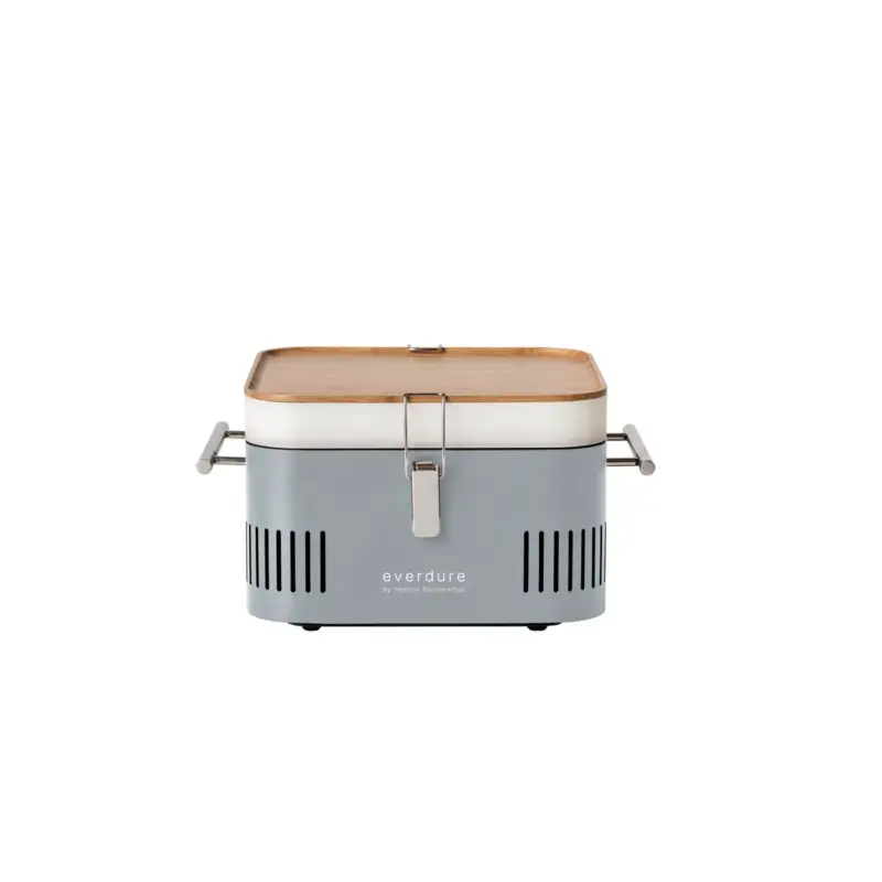 Authentiek Houtskoolbarbecue Cube - 38,4x31,6cm - Grijs