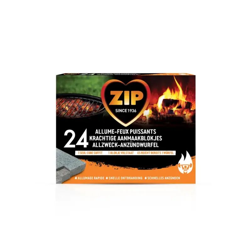 Zip Kero Energy Aanmaakblokjes - 24St Plaats Bestelling