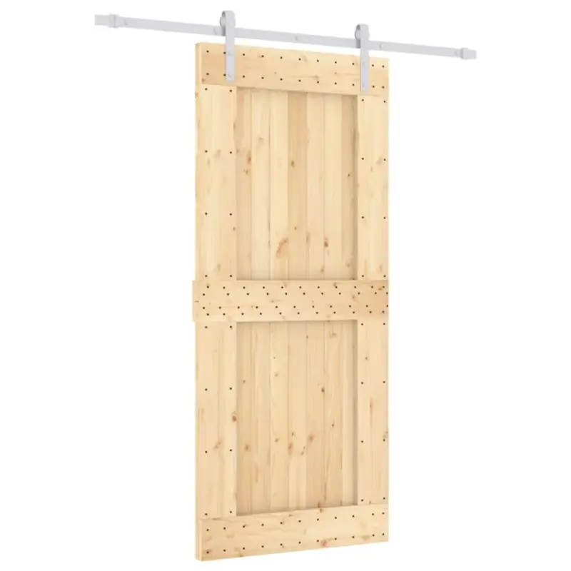 vidaXL schuifdeur hout (massief) Budget