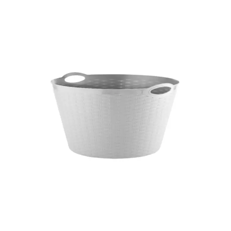Gratis Retour Synx Tools Flexibele wasmand 35 liter - Wit - Laundry Basket - Flexibele emmer - wasmanden