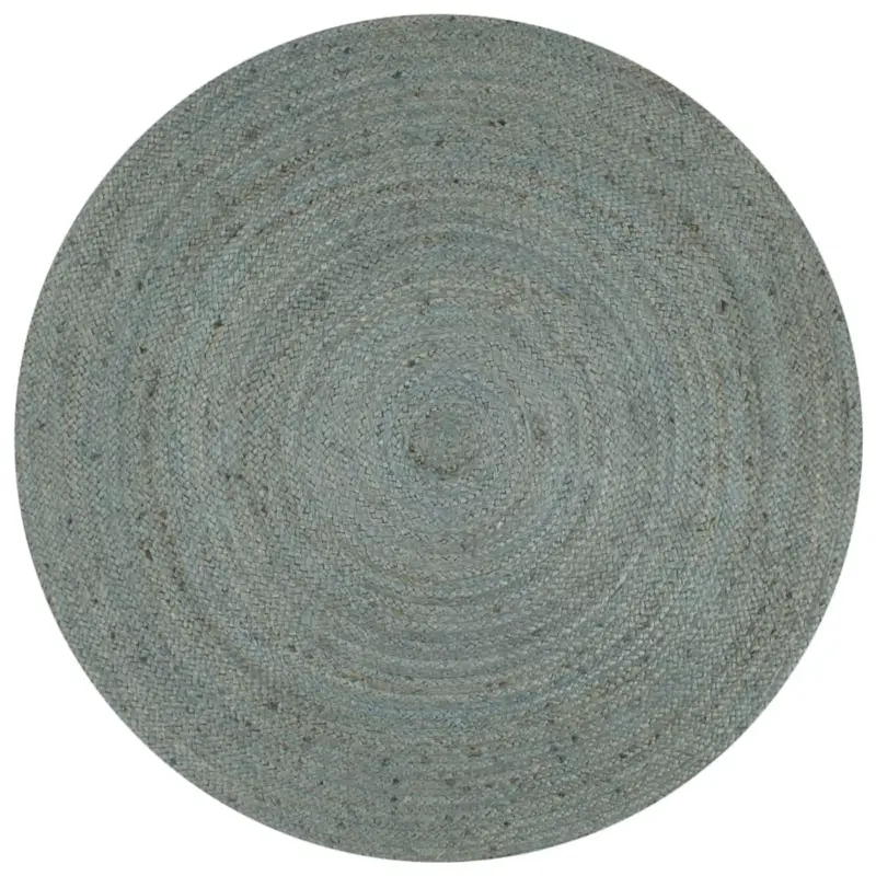 vidaXL Gevlochten Jute Tapijt - 90 cm - Olijfgroen - Handgemaakt Merkproduct