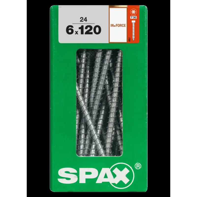 Authentiek Spax Spaanplaatschroef T-Star Wirox Cilinderkop Torx T30 - 6x120mm - 24 stuks