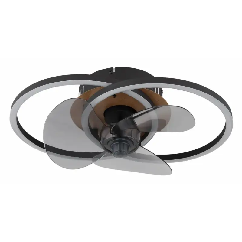 Betrouwbaar Globo Plafondventilator Karen Led Metaal Zwart 1x Led