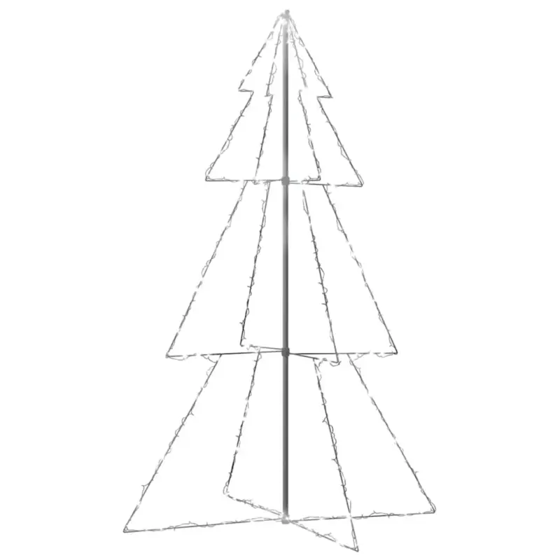 Weekendaanbieding Vidaxl Kerstkegelboom 1 Wit 180 X 118 Cm Kerstverlichting