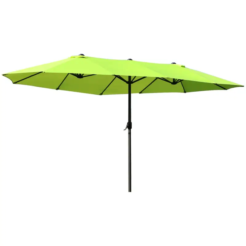 Wereldwijde Verzending 4goodz Duo-parasol 460x270 Cm - Brede Xl Parasol - Limegroen