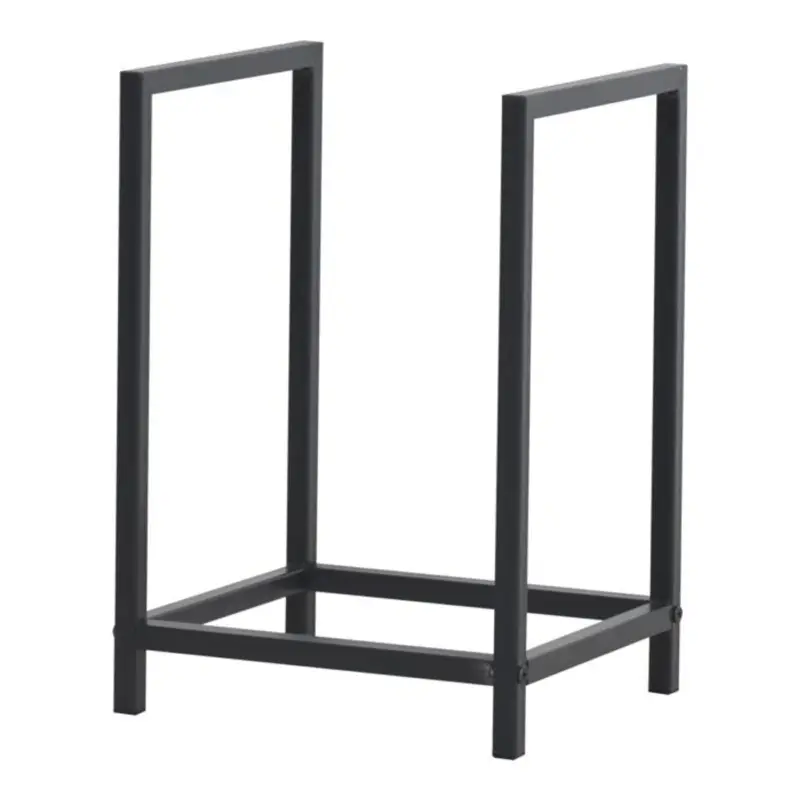 Helloshop26 - Houtblokhouder - Compact, Stabiel En Praktisch Gelakt Staal - 40 X 30 X 50 Cm Veilige Betaling