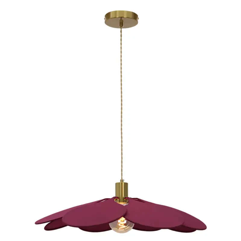 Alleen Vandaag Olucia - Landelijke Hanglamp Bordeauxrood, Nena