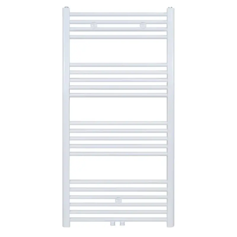 Laatste Kans Belrad Badkamer Radiator 1200x600mm Mat Wit Geborsteld – Middenaansluiting – 616w