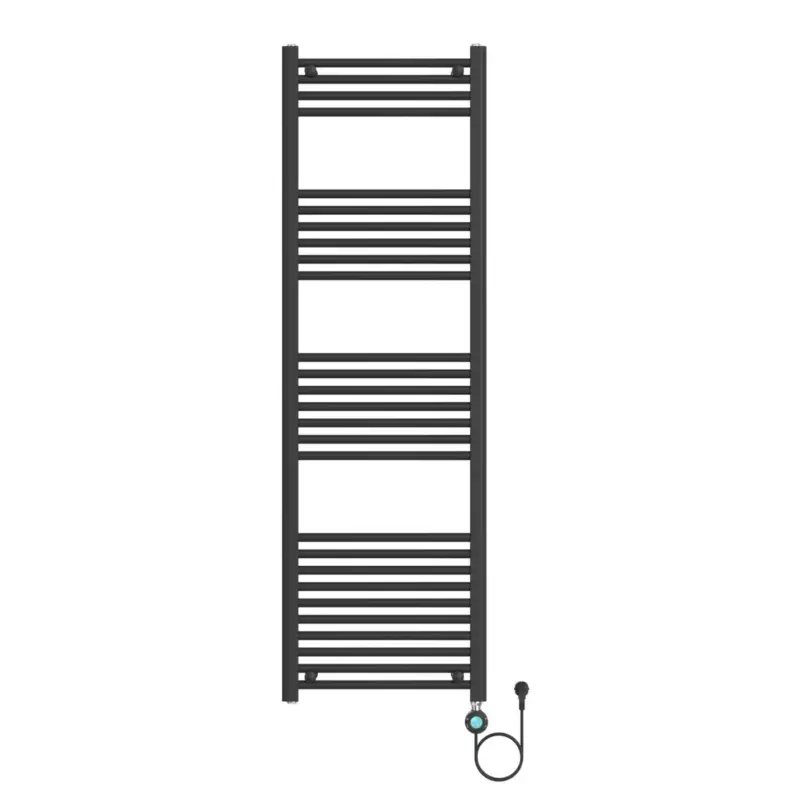 In De Mode Belrad Badkamer Radiator Elektrisch 1600x500mm - Mat Zwart - 700w - 220v