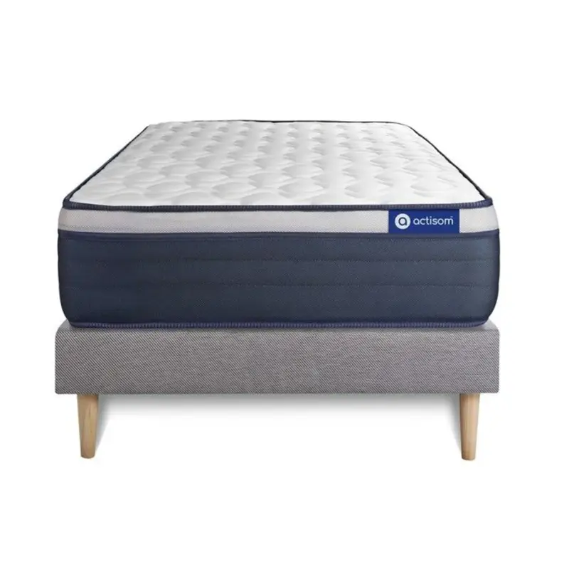 Actisom - Matras + Boxspring Actilatex Max - 120 X 190 Cm - Latex & Traagschuim 26 Cm - 7 Zones Voordeelprijs