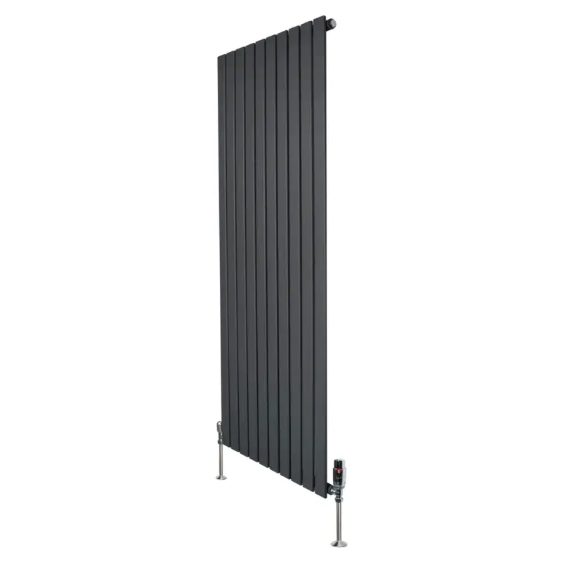 Favoriet Monstershop 1-kolom Design Radiator - 1600 X 700 Mm - Grijs - Thermostaatkraan
