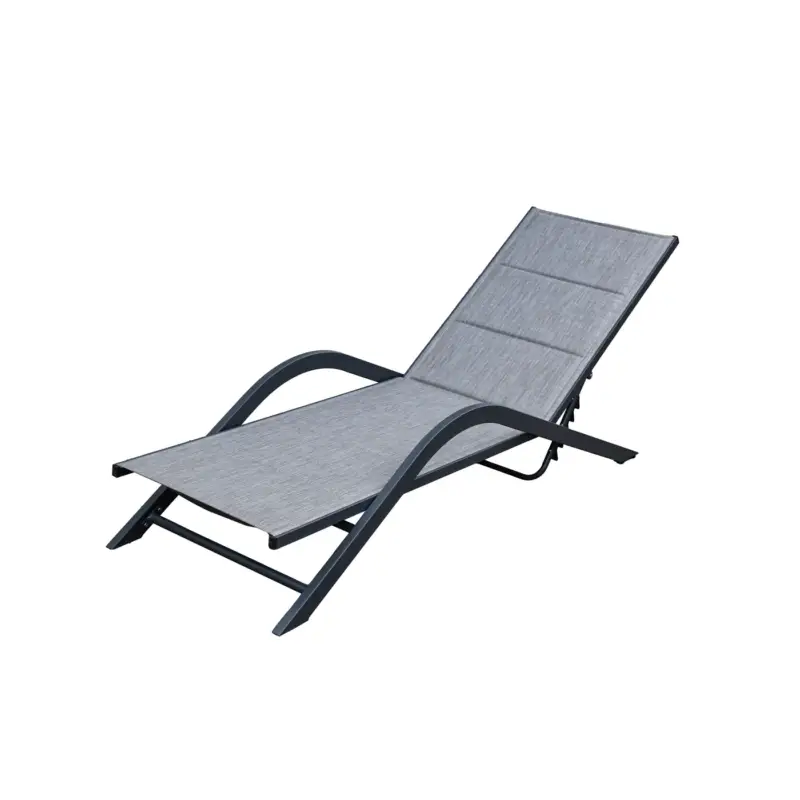 Alleen Vandaag Sens-Line - Trento Loungestoel - 192x60x88cm - Grijs
