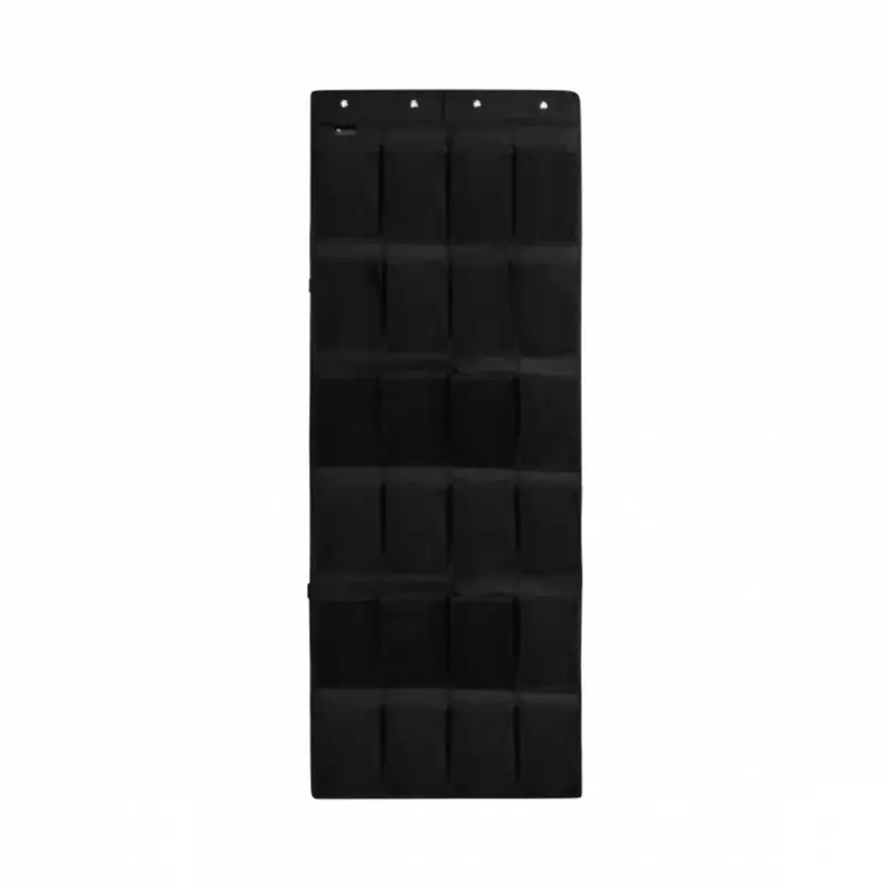 Wereldwijde Verzending Flokoo - Hangende Schoenenkast - Zwarte Schoenenzak Met 24 Vakken