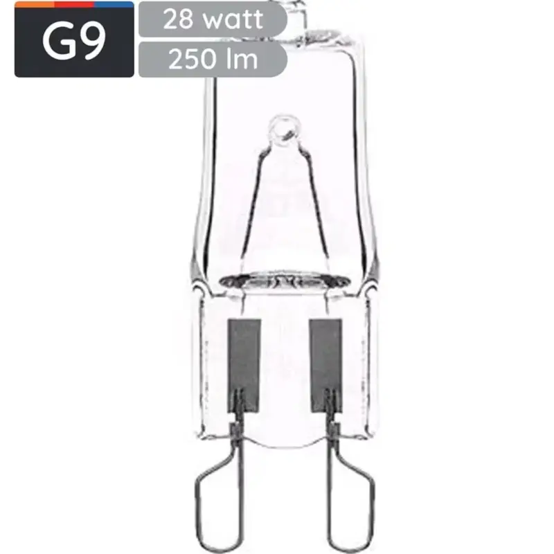 Avide G9 Halogeen 28w 220-240v Dimbaar - 3000k - 350lm - Halogeen Lampjes Insteek - Warm Wit Licht - Speciale Aanbieding