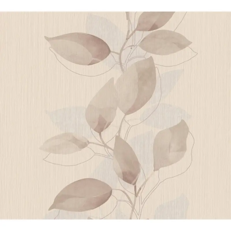 A.s. Création Behang Bloemmotief Bruin, Beige En Grijs - 53 Cm X 10.05 M - As-378152 Fabrieksprijs