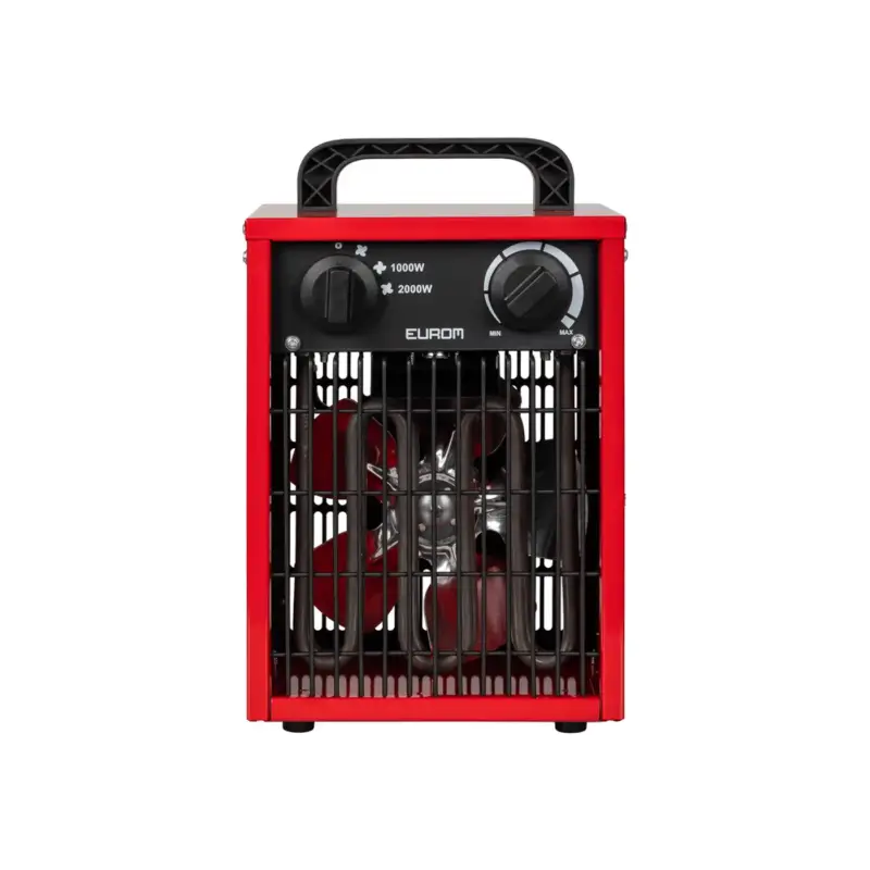 Shop Nu De Eurom EK Fanheat 2000 is een elektrische werkplaatskachel met een vermogen van 2000 Watt.