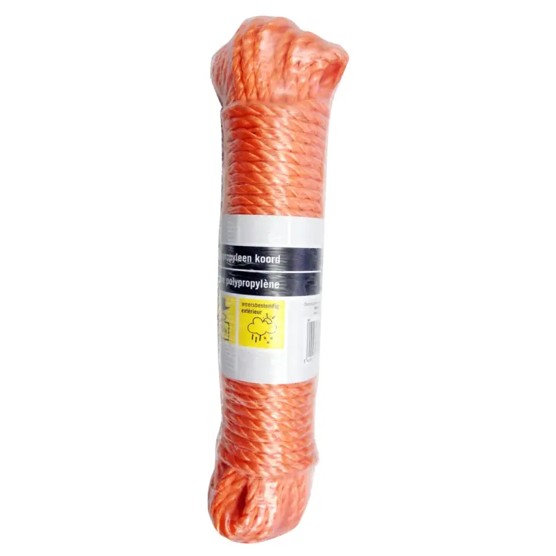 Weekendaanbieding Sencys Multifunctioneel touw - Gedraaid polypropyleen - Drijvend - 5mm x 20m - Oranje