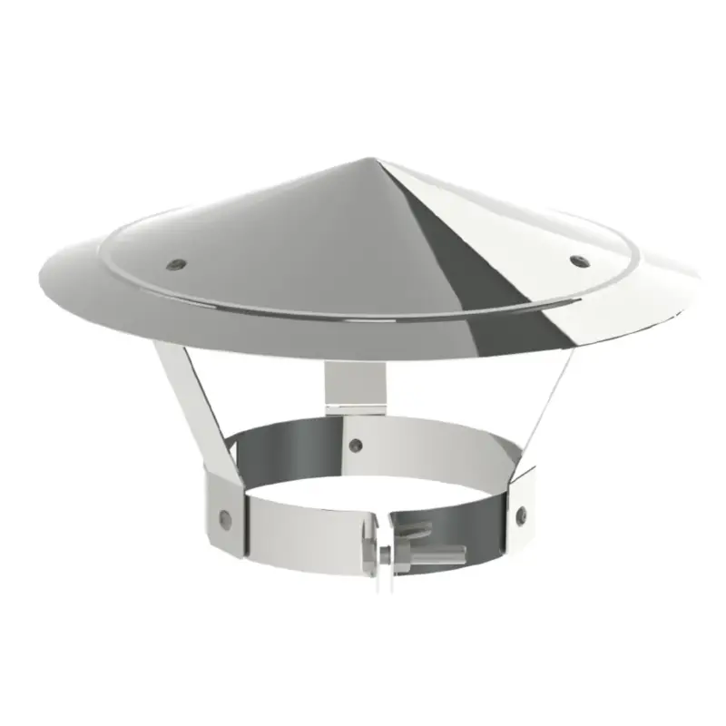 Authentiek Saninstal kap Ø200mm RVS