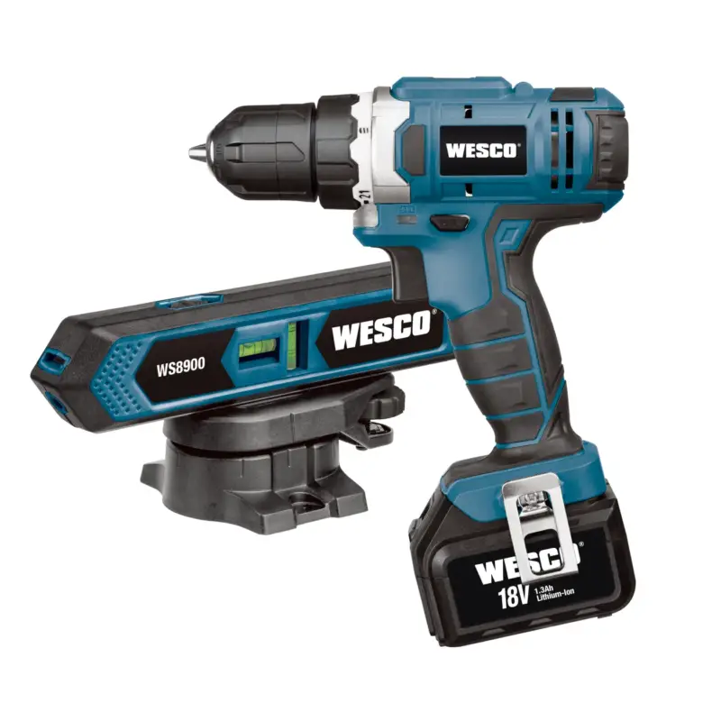 Wesco Accuboormachine WS2529K2 - 18V - (2x 1,3Ah) Direct Beschikbaar