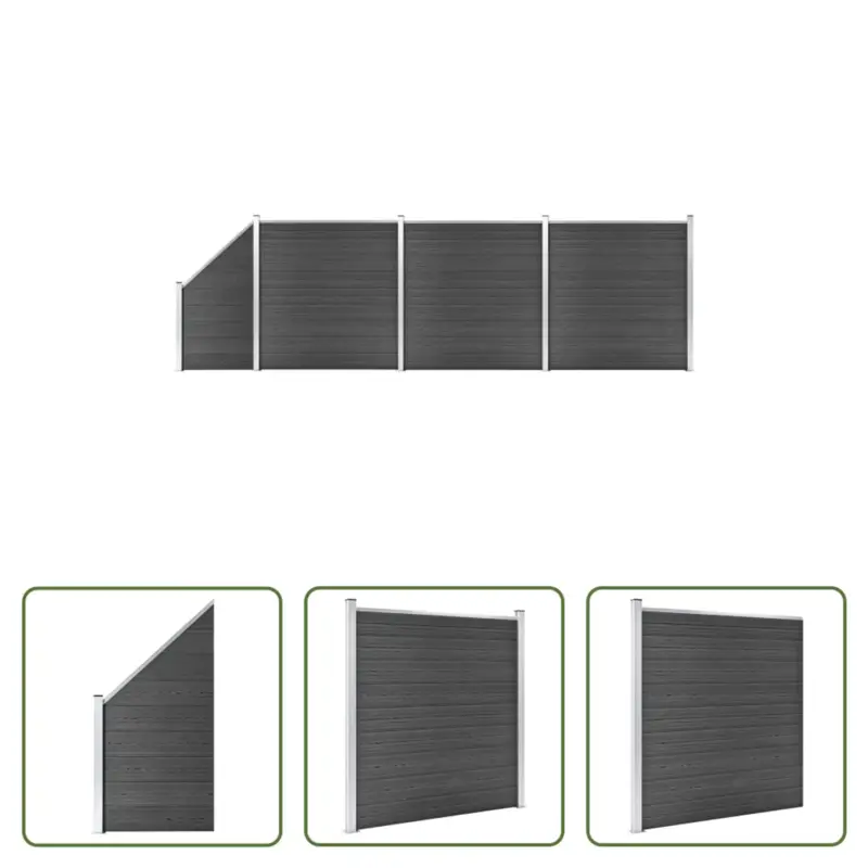 vidaXL Schutting Panelenset - Tuinbarrière of Privacy Omheining - HKC Veilige Betaling