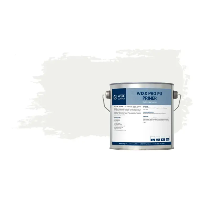 Wixx Pro Pu Primer - Ral 9016 - Verkeerswit - 20l Budget